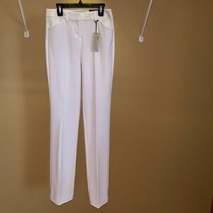 COPY - EXPRESS EDITOR Barely Boot Cut Dress Pants - White - 00L